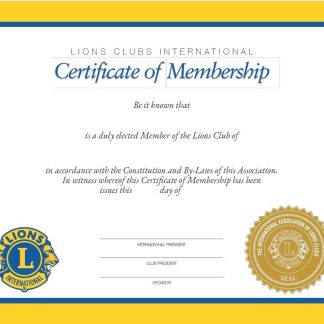 Certificaat van lidmaatschap